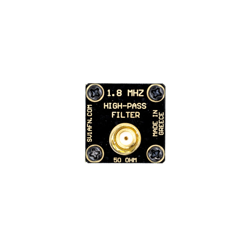 1.8 MHz High-Pass Filter - For Receivers or QRP radios - 10 W max