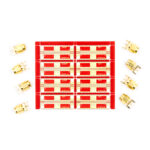 Experimental Set of 8 pcbs with 50 Ohm CPW not soldered SMA connectors VNA teach (DIY KIT) - Image 3