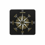 Elegant gold-plated PCB Coaster - Winds theme
